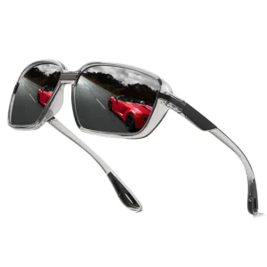 Square Outdoor Sports Cycling Men’s Polarized Sunglasses Driving Sunglasses for Fishing