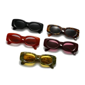 Square Plastic Frame UV Protection Glasses Men Women Shades Sunglasses