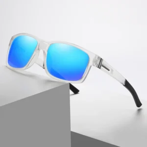 Square Polarized Anti-UV Driving Fishing Outdoor Sport Sunglasses Custom Logo Unisex Running