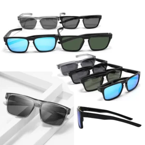 Square Polarized Plastic Sunglasses Men Classic square Frame Custom logo Sunglasses for Outdoor