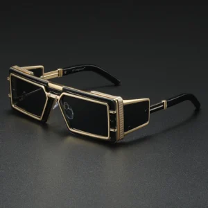 Steampunk Style Men’s Sunglasses Futuristic Technology Glasses UV400 Fashion Model Sunglasses