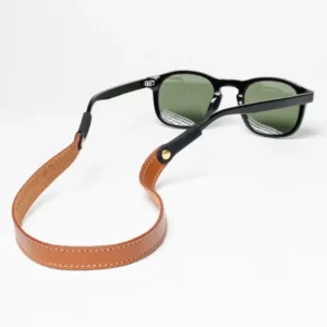 Stitched Genuine Leather Sunglass Strap Leather Eyewear Retainer Leather String Sunglasses Holder