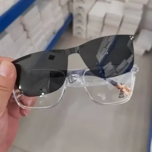 Stock Clip on Frame Acetate TR Metal Clip on Sunglasses Optical Frames Magnetic Clip on Sunglasses
