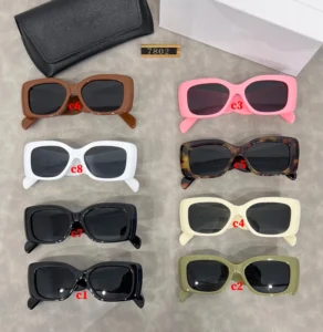 Stylish Irregular Sunglasses with Wide Temples Colored Shades Driving Eyewear