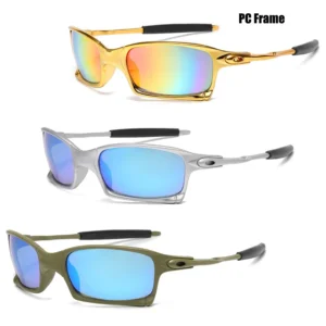 Stylish PC X Square Sunglasses Multiple Frame Colors for Cycling and Outdoor Activities