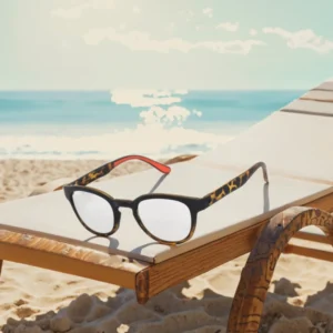 Summer Essential Beach Vacation Custom Logo Unisex Full Rim Square Comfortable Lightweight TR90 Vintage Style Sunglasses