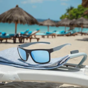 Summer Essential Unisex Customizable Logo UV Protection Glass Lenses Polarized Sunglasses