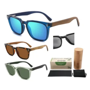 Summer Luxury New Design Eyewear Mens Womens Sun Shade Cycling Wood Bamboo Sunglasses Polarized