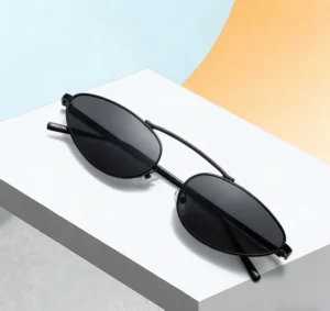 Summer Men Women UV Sunglasses Outdoor Classic Small Frame Double Beam Cat Eye Sunglasses Trend Shades