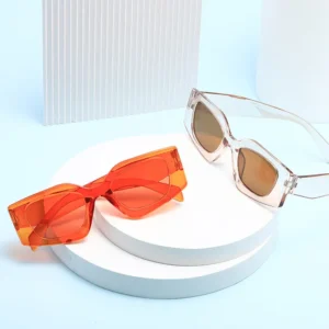 Summer Outdoor UV380 Sun-Protective Sunglasses Colorful Stylish Unisex Fashion Statement Glasses with Full Frame