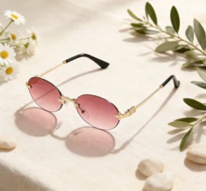 Summer Small Vintage Frameless Unique Oval Sun Glasses Women Men New Frameless Sunglasses UV380 Protection Eyewear Fashion