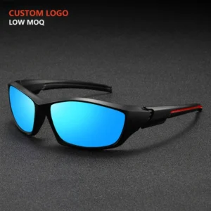 Summer Square Wide Thick Frame Colorful Polarized UV400 Outdoor Cycling Sports Fishing Sunglasses