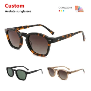 Sun Glasses Gafas De Sol UV400 Polarized Luxury Fashion Designer Custom Mens Women Acetate Sunglasses