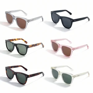 Sun Glasses Square Shade Vintage Acetate Sunglasses