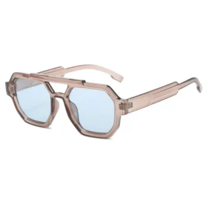 Sunglasses Fashion Plastic Classic Square Frame Plastic Flat Top Pilot Sunglasses Luxury Oversized