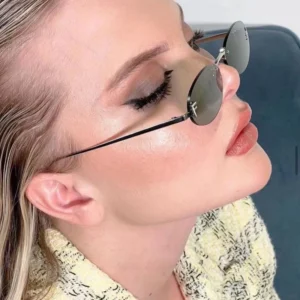 Sunglasses Fashion Retro Rimless Round Sunglasses Ready Goods