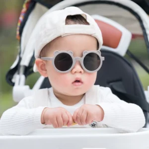 Sunglasses Kids Children Baby Silicone Sunglasses Bear Folding Sunglasses Frame Eyeglasses