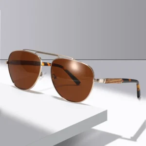 Sunglasses Lunettes De Soleil Custom Logo Polarized Lens Wood Wooden Sunglasses for Men Women Acetate Sun Glasses