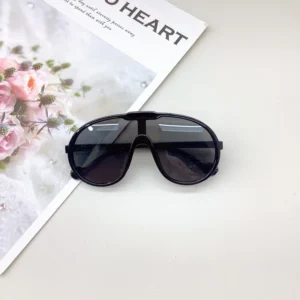 Sunglasses Luxury Fashion Beach Custom Logo One Piece Mirrored Lens Y2k Children Kids Sunglasses