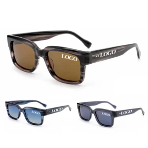 Sunglasses Manufacturer Custom Luxury Men In Black Sunglasses Premium Blue Tortoise Acetate Sunglasses