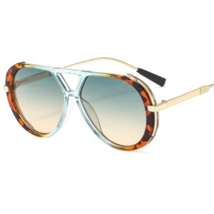 Sunglasses Vintage Custom High Quality Sunglasses Own Logo Uv400 Mens Metal Frame Double Bridge Sunglasses