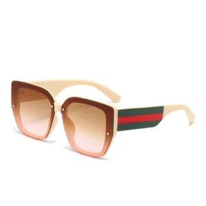 Sunglasses Women Square Frame Fashion Shades Men Oversized Rice Nail Eyewear BU3521