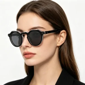 Sunglasses for Men Polarized UV Protection Acetate Glasses Manufacturer Full Frame Round Frame Glasses Men