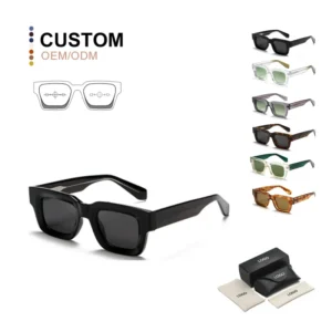 Sunglasses for Men UV400 Square Frame Custom Logo Unisex for Women