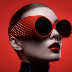 T1021 Colorful Oversized Glasses Round Frame Trendy Sunglasses