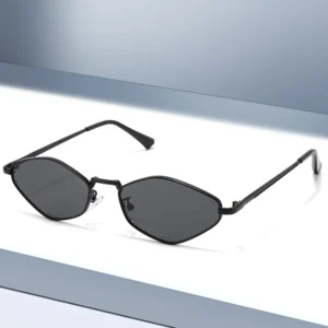 T1280 Custom Logo Gold Fashion UV400 PC Lenses Metal Frame Unisex Sunglasses
