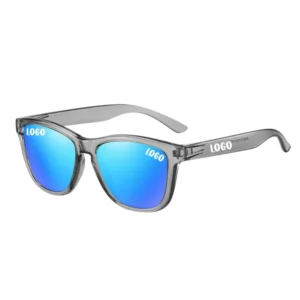 TAC Polarized UV400 Square Full Rim PC Frame Colored Lenses Sunglasses for Outdoor Cycling