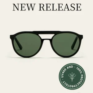 TFB Acetate Full Rim Double Bridge Frame UV400 Black Driving Flying Outdoor Custom Comfortable Sunglasses