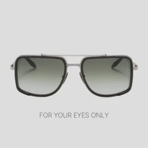 TFB Metal Full Rim Rectangle Double Bridge Big Frame Luxury Stylish UV400 Custom Logo Unisex Sunglasses