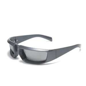 THREE HIPPOS BJ2A02 Women’s Sunglasses Y2K Modern Custom Logo UV400 Protection PC Frame Small Oval 7 Colors