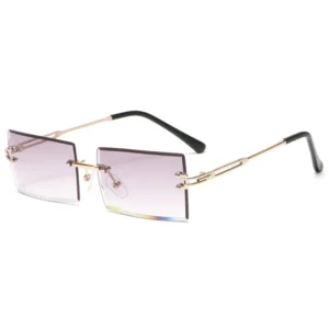 THREE HIPPOS Kids Sun Glasses Metal UV 400 Custom Logo Shades Square Sunglasses Small Frame