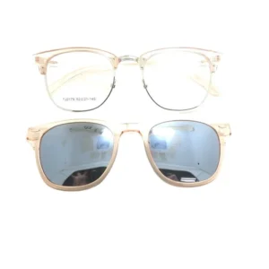 TJ2179 Solid Youth Round Full Rim Lightweight Sunglasses Eyebrow Frame Set for Daily Wear NICE ECHA
