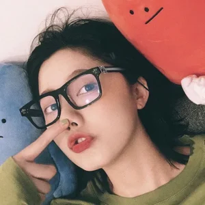TR Anti Blue Light Flat Mirror Glasses for Men and Women Fashion Thin Face Student Computer Glasses