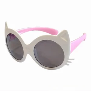 TR6030 New Cute Kids Sunglasses Cartoon Cat Face Sun Glasses UV400 Colors Match Child Size Customs Logo