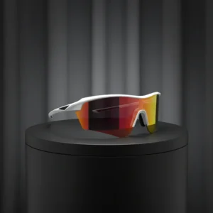 TR90 Baseball Sports Eyewear UV400 Cycling Men Outdoor Lightweight Comfortable White Frame PC Lens Custom Logo Sunglasses Female