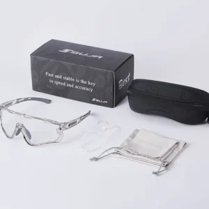 TR90 Cycling Glasses Goggles Photochromic UV Proof Windproof Anti Fog Lightweight for Outdoor Sports Running Party Use