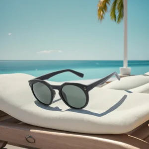 TR90 Frame Retro Logo Custom Stylish Unisex Eyewear Polarized Glass Lens Rivet Design Comfortable Sun Glasses for Outdoor