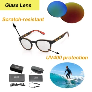 TR90 Glass Polarized Sunglasses for Men Women Custom Logo Comfortable Lightweight UV400 Lenses Vintage Style