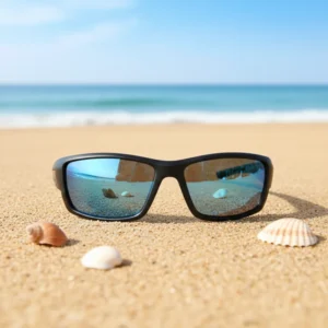 TR90 High Quality Women Men’s Polarized Sunglasses UV400 TAC Lens Sports Glasses Custom Logo Blue Square Frame