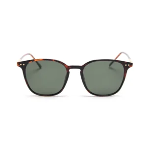 TR90 Lightweight Square Polarized Sunglasses Vintage Tortoise Frame UV400 Protection Driving Shades