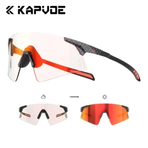 TR90 Newest Outdoor Carbon Fiber Lightweight Sports Eyewear Photochromic Lens UV400 Protective Sunglasses