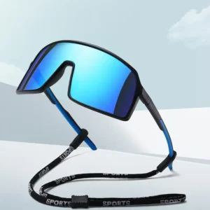 TR90 One-Piece Oversized Frame Men’s Polarized Sports Sunglasses