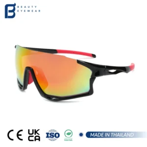 TR90 PC Lens Windproof Lightweight Bicycle Driving Running Glasses Sport Sunglasses Men Custom Logo Sports Eyewear