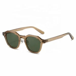 TR90 Polarized Sunglasses for Men and Women Vintage Fashion UV400 Protection Transparent Frame