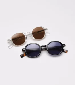 TR90 Retro Polarized Sunglasses for Women and Men Oval Frame with TAC Lenses