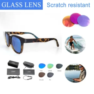 TR90 Retro Tortoise Stripe Full Rim Sunglasses UV400 Polarized Lenses Light Weight Comfortable Men Female Daily Use